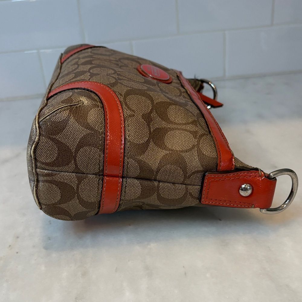 Coach Crossbody Purse Heritage Jacquard Logo Monogram Shoulder Bag Handbag - Picture 10 of 16